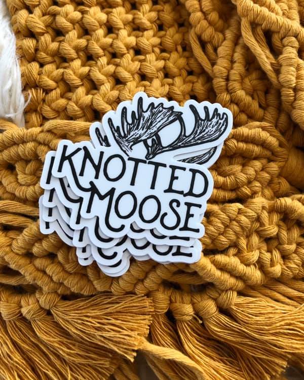 Knotted Moose Sticker